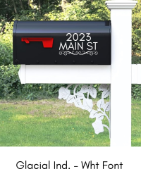 Alternative view of Mailbox Decal Home Address with Flourish
