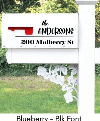 Mailbox Decal with Name and Address