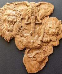 The Big Five, African Wood Carving