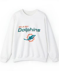 Alternative view of Miami Dolphins Unisex Heavy Blend Crewneck Sweatshirt