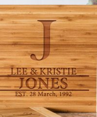Alternative view of Personalized Bamboo Cutting Board 11X14 – SEVERAL STYLES