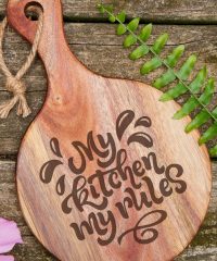 Personalized Small Round Meat & Cheese Board