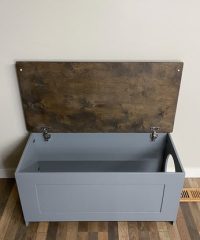 Alternative view of Hidden Litter Box - Gray with Stained Top
