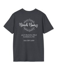 Alternative view of BeachBumz, Front/Back, White Design, Unisex Softstyle T-Shirt