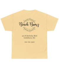 BeachBumz Black logo - Back Print Only, Unisex Heavy Cotton Tee