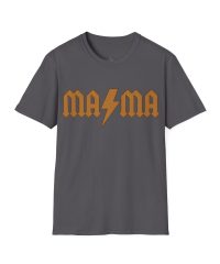 Alternative view of MAMA Lightning Bolt Adult Unisex Softstyle T-Shirt Design 1