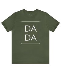DADA Unisex Jersey Short Sleeve Tee, White Font